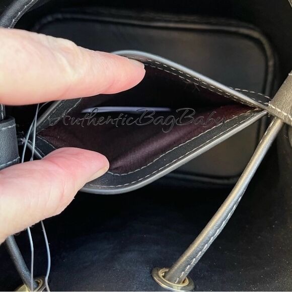 Authentic Coach Rowan Bucket Bag With Cherry Print Leather Purse - Picture 10 of 13